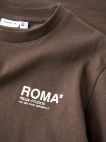 NAME IT T-shirt Felix Chocolate Brown